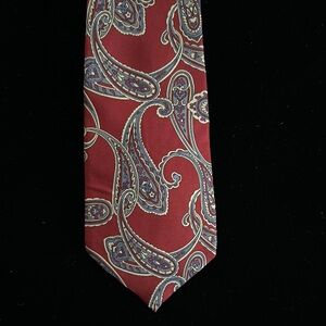 Paisley Red Tie